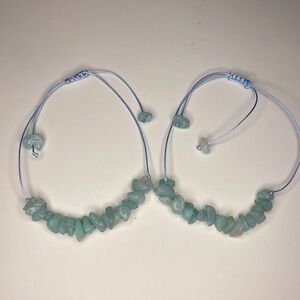 Amazonite friendship bracelet set- stone of compassion, creates bond
